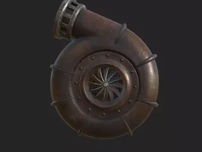 Vent Pipe PBR 4K GameReady Low-poly 3D model