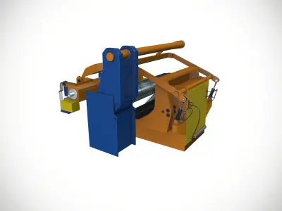 Re-Coiling machine 3D model