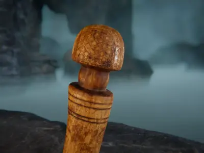 African Dagger Low-poly 3D model