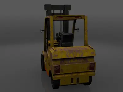 Forklift Rusty 3D model