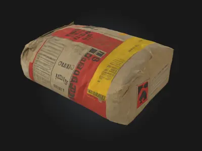 Cement Bag  Essential Construction Material 3D model