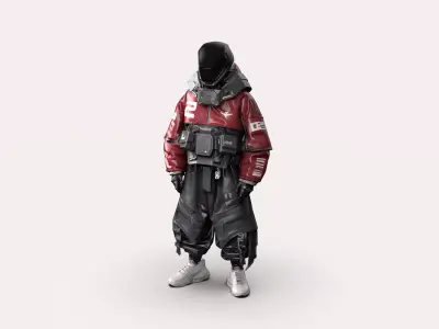 Night City Character Resident 3D model