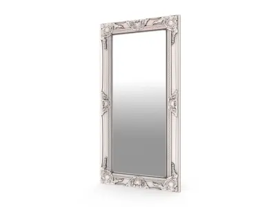 Haywood Wall Mirror Antique Silver   3D model