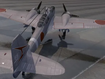 Kawasaki Ki-102B Otsu - aka Randy 3D model