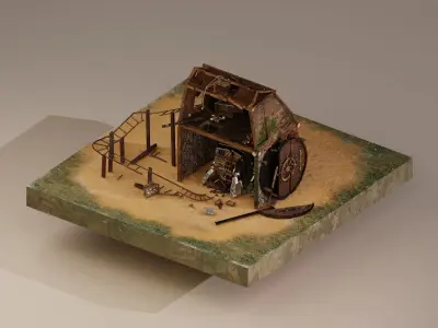 Gold Mine Level 15 3D model