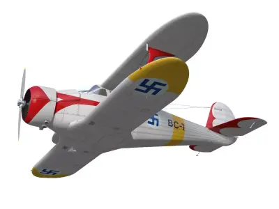 Beechcraft Model C17L Staggerwing 3D model