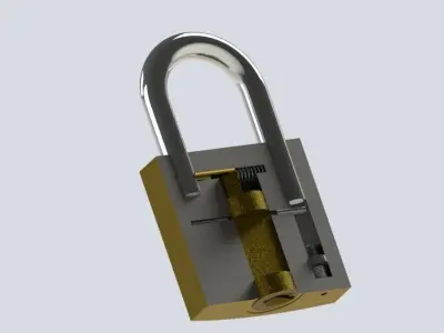 Padlock Free 3D model