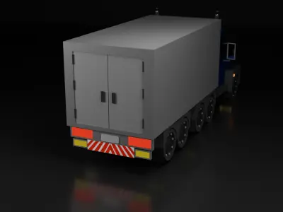 Low Poly Truck Low-poly 3D model purchase