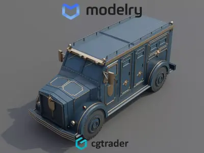 Cash Transport Vehicle 3D model get