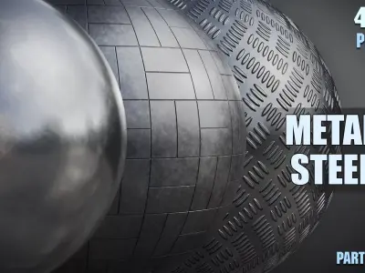 PBR Steel Part 3 Texture