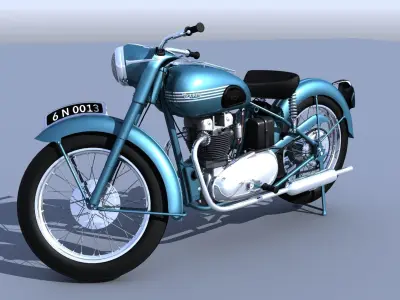 1960 Triumph Thunderbird 3D model
