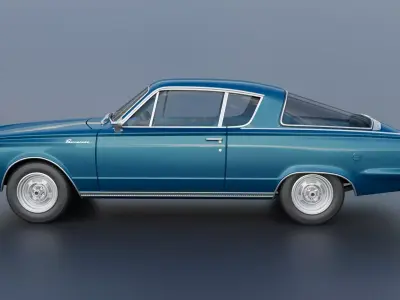 Plymouth Barracuda 1965 3D print model
