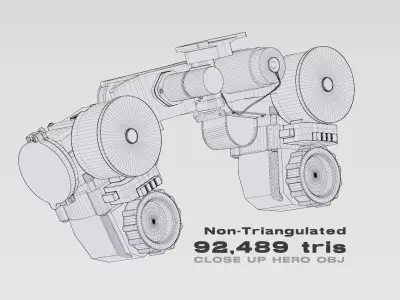 ANPVS21 Military Goggles 3D model