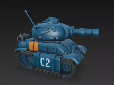 Metal Slug Tank 02 3D print model