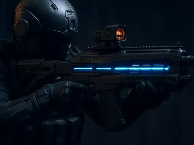 The Evolution of Gaming Firearms 3D model