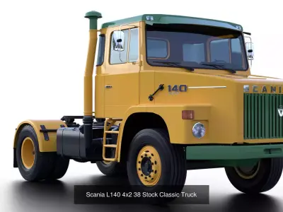 Scania L140 1970s Classic Truck 3D Model Pack