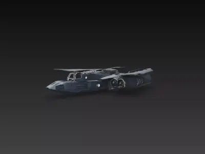 Sci-Fi Heavy Bomber Strike Aircraft 3D Print STL 3D print model