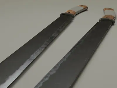 Survival Machete Low-poly 3D model purchase