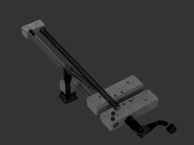 Float Lock Drilling Vise  3D model