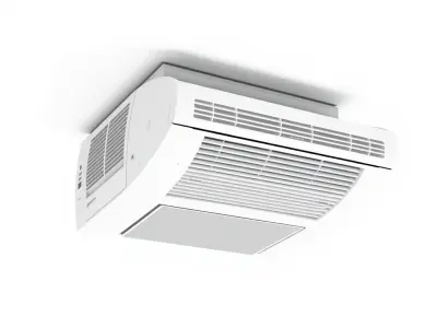 Ceiling Air Conditioner Unit D Model Pack Low-poly 3D model