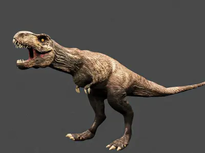 Tyrannosaurus Rex Low-poly 3D model 15