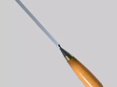 Mortice Chisel Low-poly 3D model