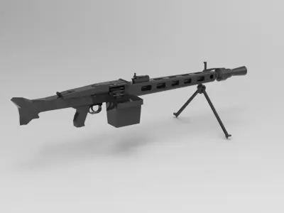 MG 3 machine gun 3D model