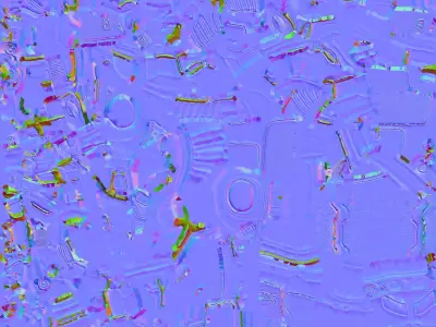 Green Pistol 3D model buy