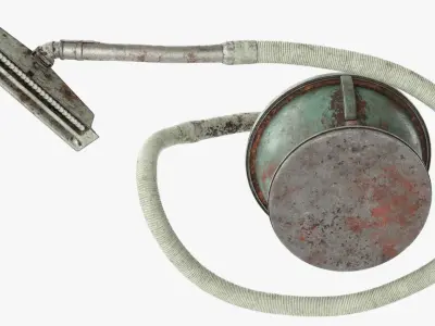 Spherical Retro Vacuum with Flexible Hose Used 3D model