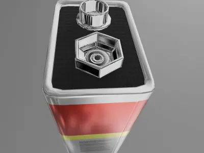 9V Battery Free low-poly 3D model