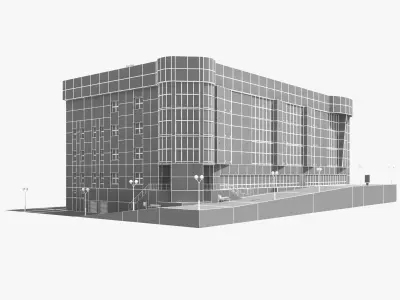 Shopping Center 3D model purchase