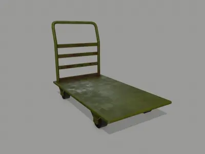 Trolley hand truck Low-poly 3D model order