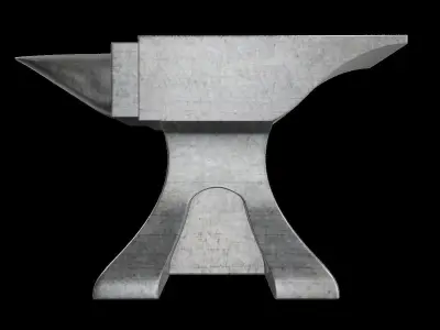 PHOTOREALISTIC ANVIL-ADJUSTABLE low TO high poly Free 3D model