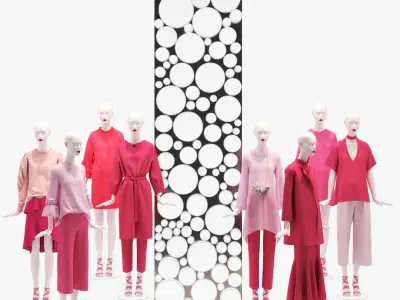 3D Showroom Fashion Store 017 3D model
