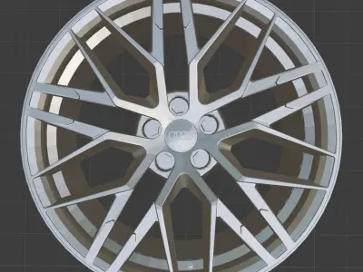 2016 Audi R8 OEM Wheels 3D Print Ready 3D print model
