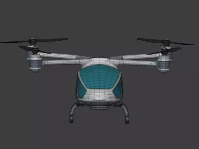 Generic Drone - Flying Taxi  Low-poly 3D model