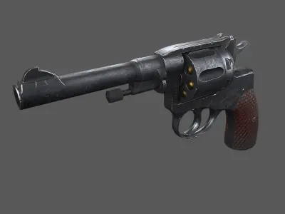 Nagant M1895 Low-poly 3D model