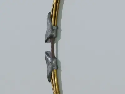 Bow and Arrow Low-poly 3D model buy