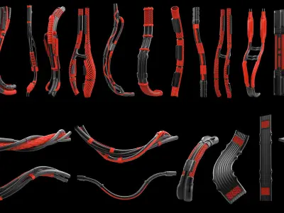 Subd Cables and Wires vol 1 3D model