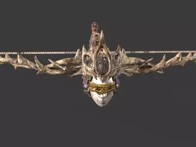 Crossbow 03 Low-poly 3D model