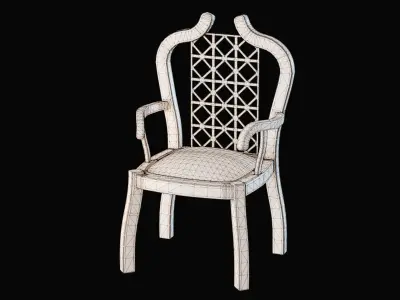 Victorian Parlour Chair 3D model