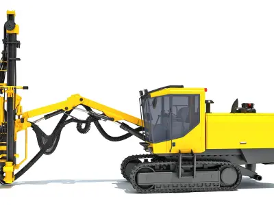 Surface Drill Rig 3D model