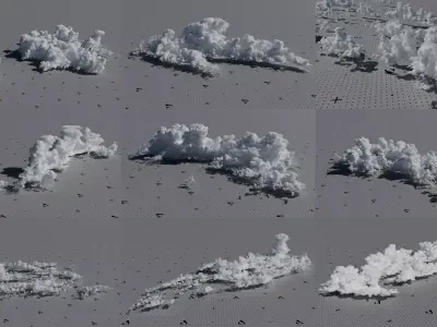 Akna 3D Complete Cloud Catalogue Low Res Sample Pack Free 3D model