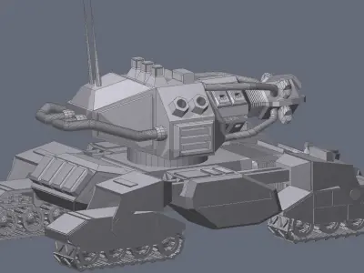 USA OEMGA mobile particle cannon Free 3D model