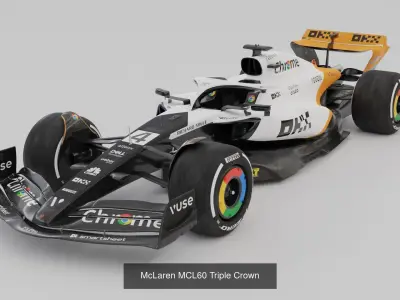 McLaren F1 2023 collection 3D Model Pack