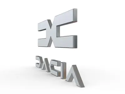 dacia new logo 3D model