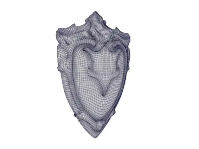 Fantasy Shield Low-poly 3D model