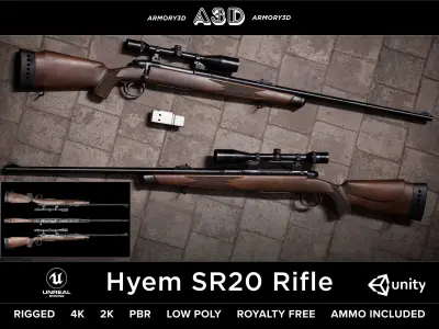 Game Ready Survival Game Starter Kit PBR Rigged Low-poly 3D model