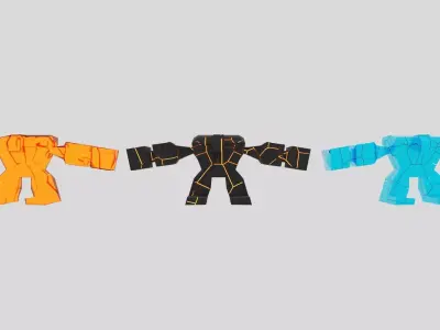 Giant character Free low-poly 3D model