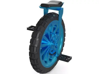 Off road Unicycle 3D model buy